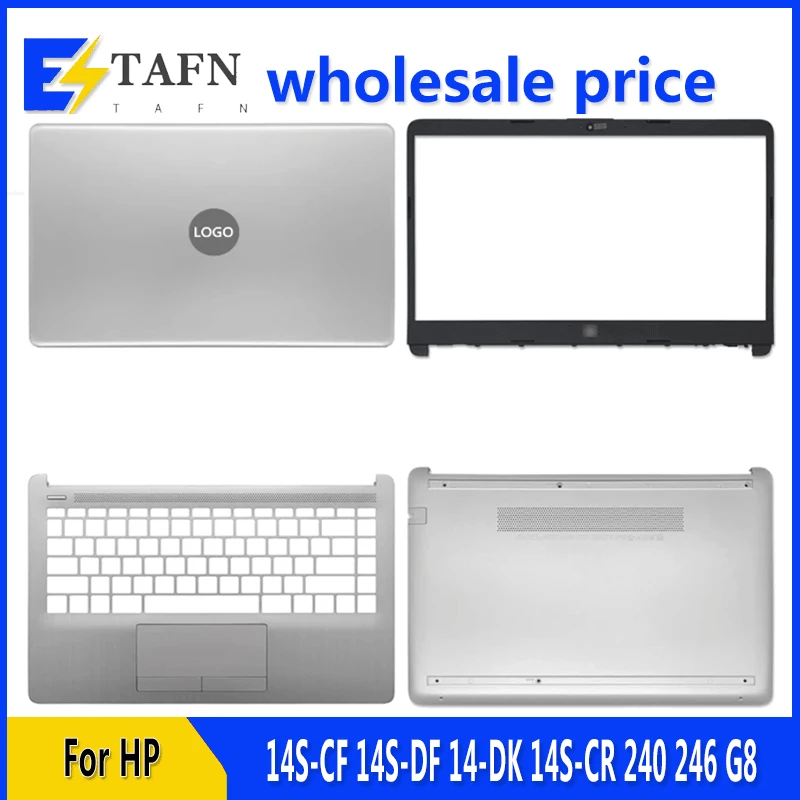 Nuovo Per Hp 14S-Cf 14S-Df 14-Dk 14S-Cr 240 246 G8 340 G5 Laptop Lcd Cover Posteriore Cornice Anteriore Tastiera Inferiore Poggiapolsi Superiore