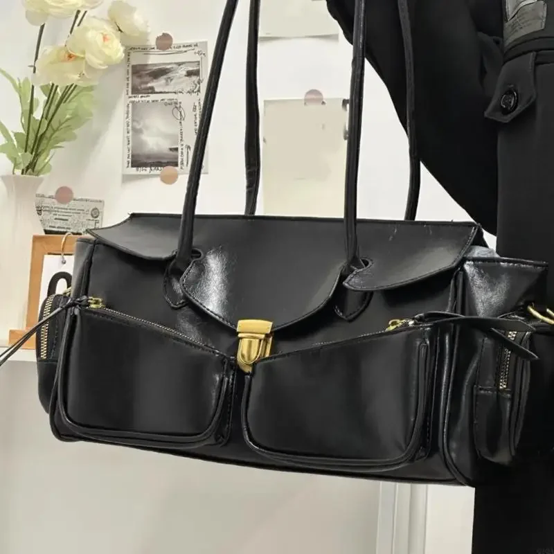 Top Handle Handbag Satchel Bag PU Leather Hoboes Toted Handbag Trendy Shoulder Bag