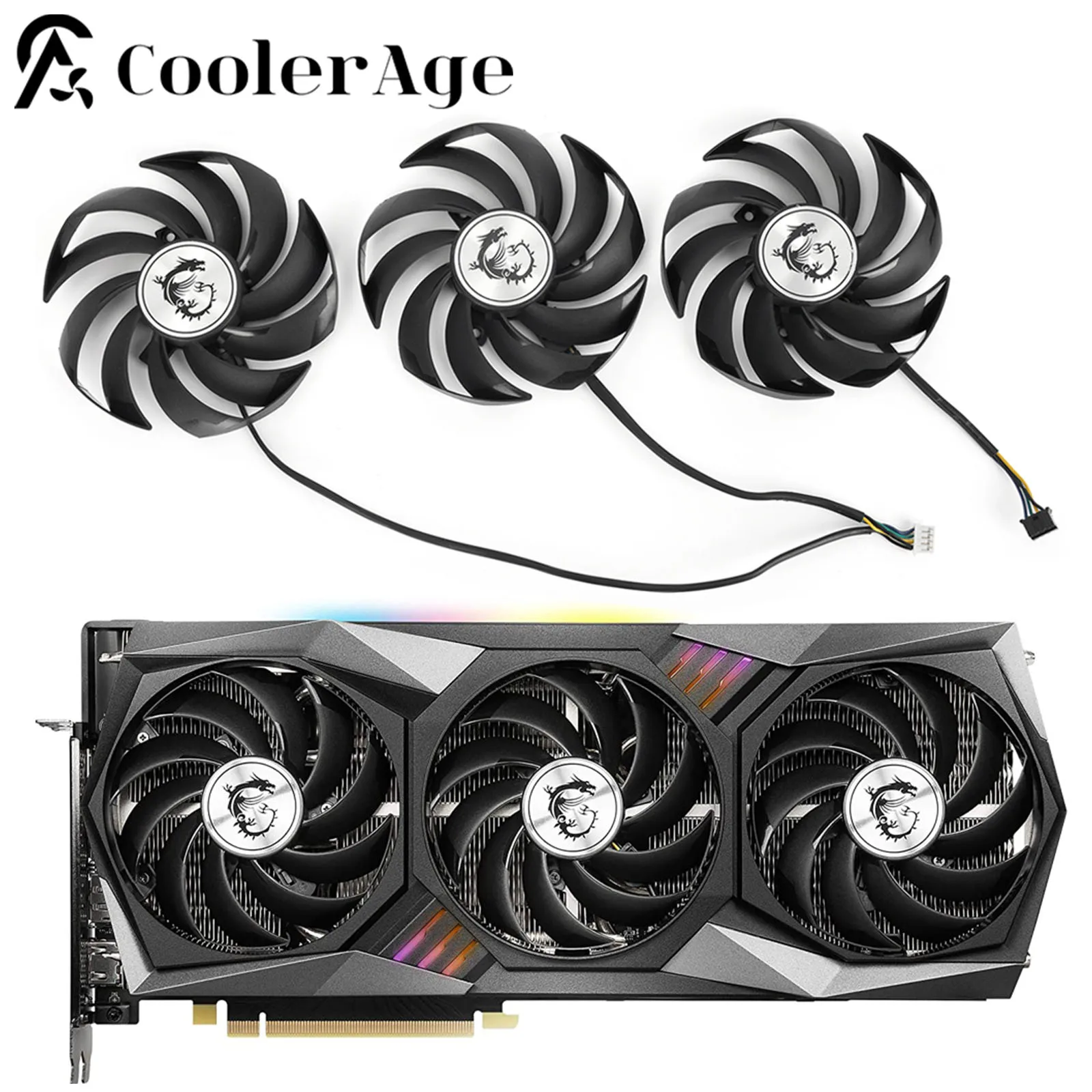 Ventola Di Raffreddamento Da 90Mm Per Msi Radeon Rx 6800 6900 Xt Geforce Rtx 3060 3070 3080 3090 Ti Fan Della Scheda Grafica Di Gioco
