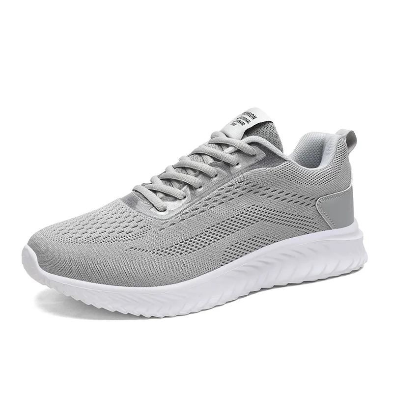 

Обувь для бега Новая Мужская дышащая сетчатая обувь уличная брендовая спортивная обувь легкая мужская обувь на шнуровке модные кроссовки FS8001