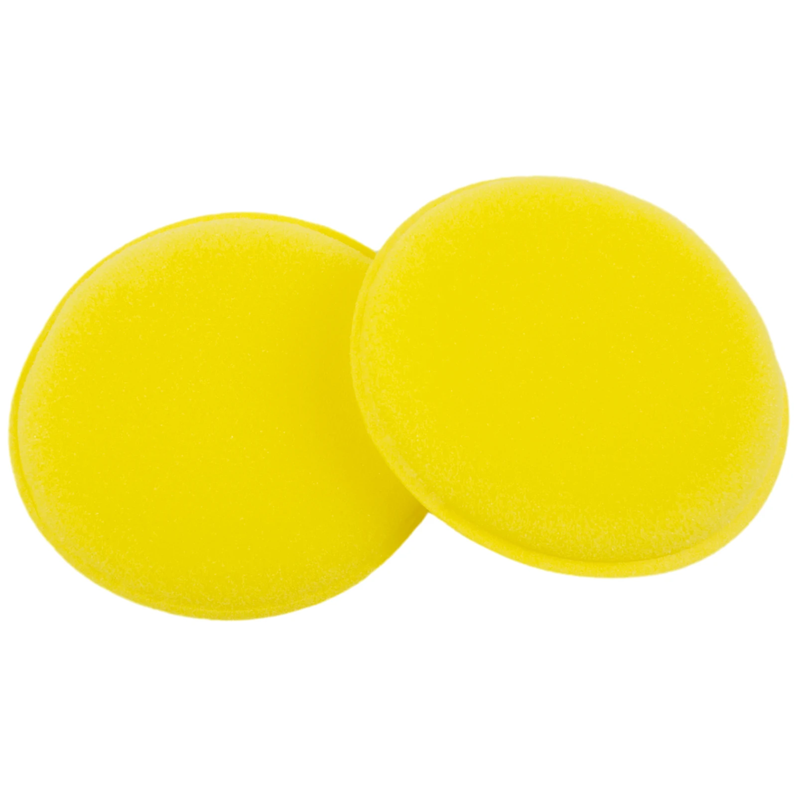 

Foam Sponges Yellow Pads Waxing Polishing Wax Applicator Cleaning 100*6mm Fine pore polyester Auto Universal Hot