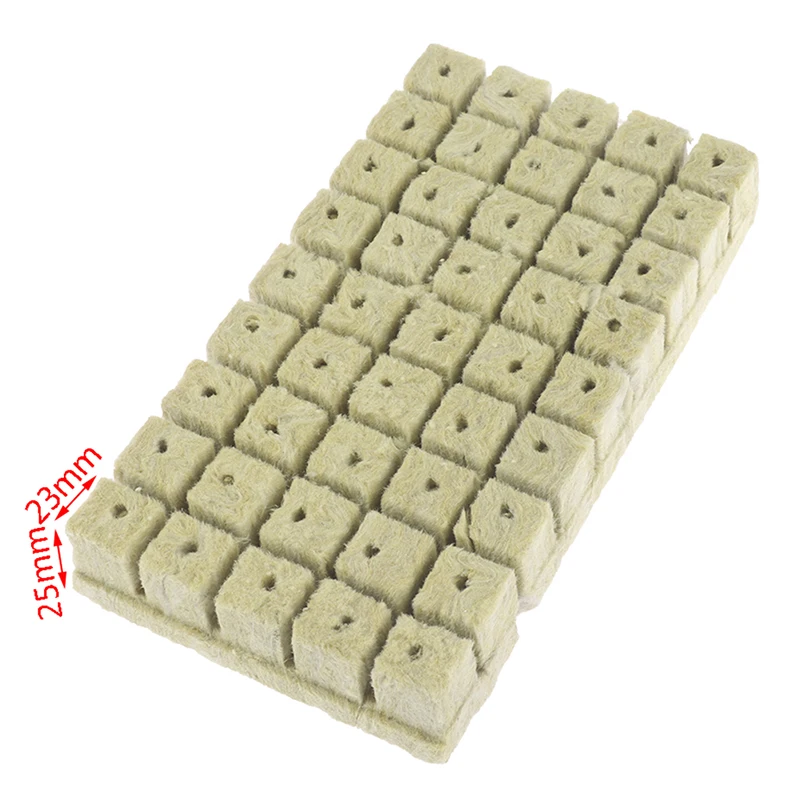 50Pcs 25x25x23mm Ventilative Hydroponic Grow Agricultural Media Cubes Mini Blocks Planting Soilless Cultivation Base