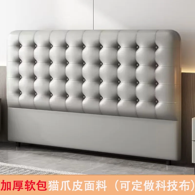 Modern Double Queen Size Hotel Bed Soft Upholstered Luxury Headboard Panels Elegant King Size Bed Room Furniture