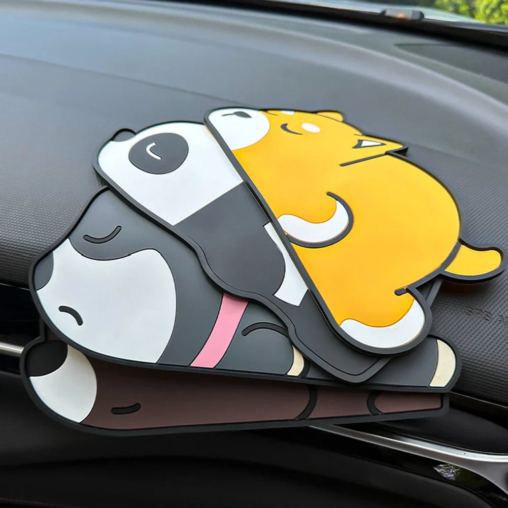Car Non-Slip Dashboard Mat Anti-Skid Pad For Phone Key Card Holder