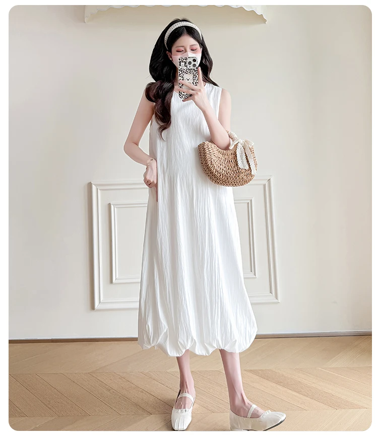 Bubble Hem Maternity Dress