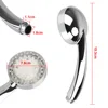 Ultra-Quiet 3 Colors Temperature Sensor Rainfall Top Spray 7 Colors Gradual Changing Square Fixed Showerhead LED Shower Head 5