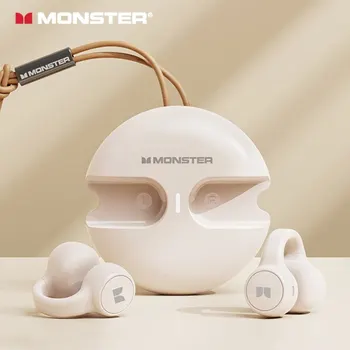 오리지널 몬스터 XKT21 무선 블루투스 5.3 이어폰, 스포츠 이어클립, 스테레오 통화 헤드폰, 마이크 포함, 긴 대기 시간, 22H 이어버드