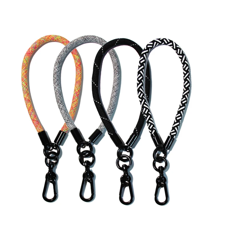 Vibrant Candy Color Lanyard Keychain - Stylish Anti-Lost Knot Rope