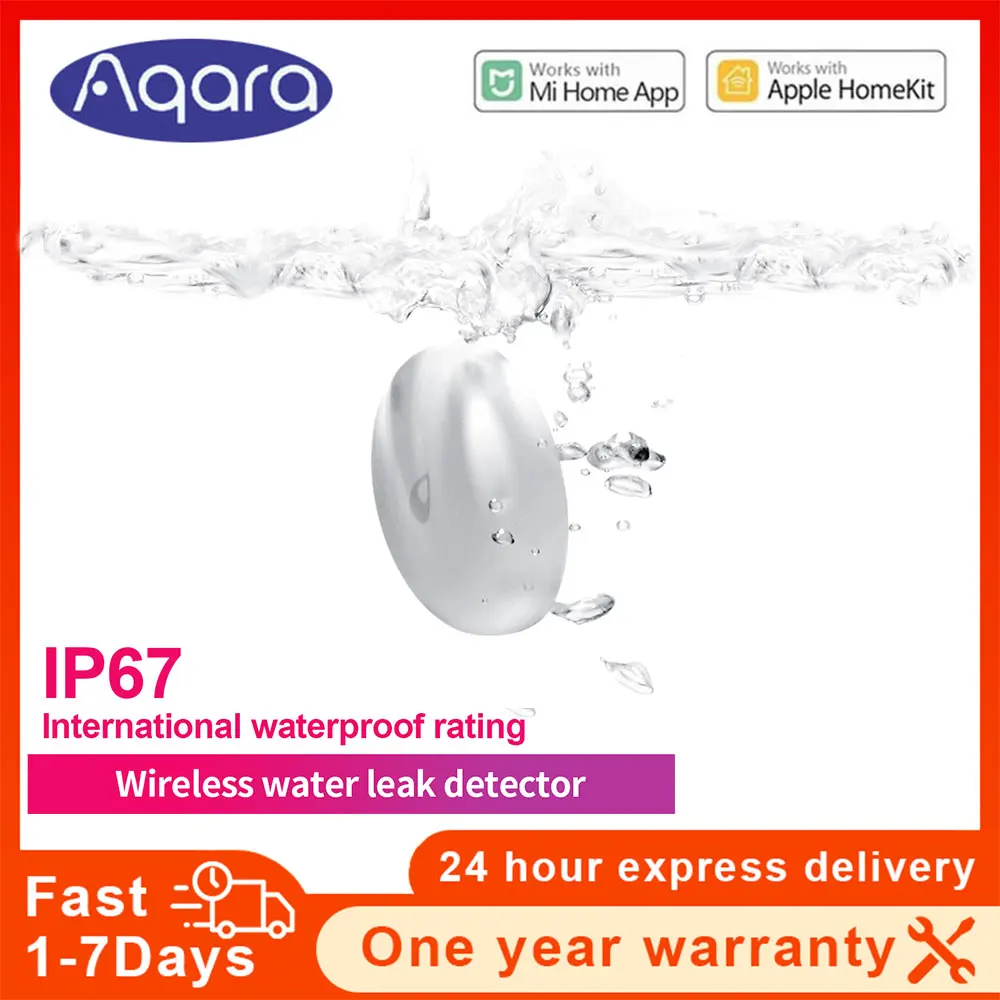 

Aqara Water Immersing Sensor Zigbee Flood Water Leak Detector Smart Home Alarm Security Soaking For Xiaomi Mijia Homekit