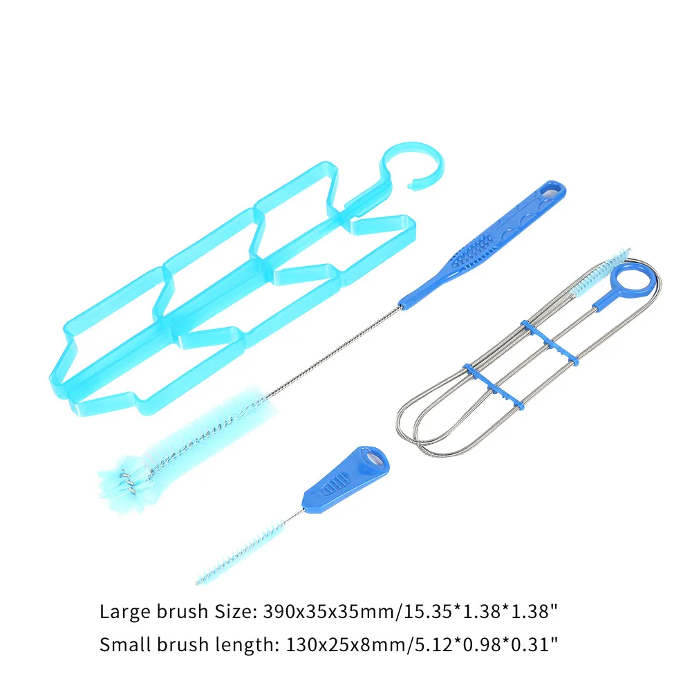 4Pcs 워터백 브러시 야외 캠핑 도구 수분 공급 물 주머니 청소 키트 물 주머니용 워터백 청소 브러시 키트