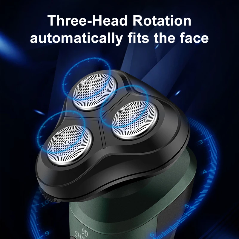 Xiaomi 4-in-1 Multifunctional Electric Shaver Dry and Wet Dual-purpose Silent Adjustable Rotary Hair Trimmer