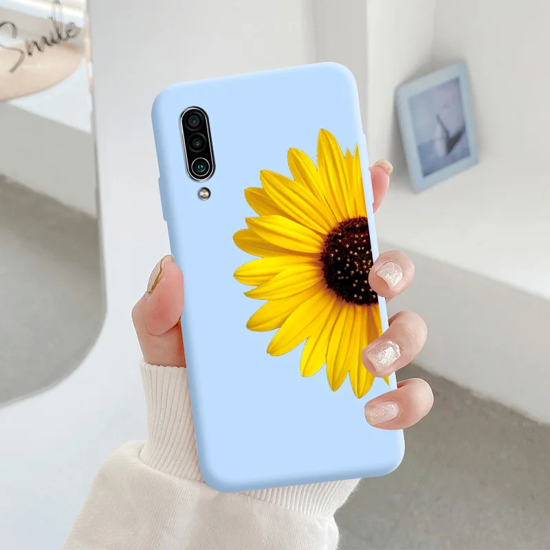 For Meizu 16xs Protective Shell Silicone Soft Shell Phone Case Candy Color Case Fashion Silicone Color Chrysanthemum cases for meizu Cases For Meizu