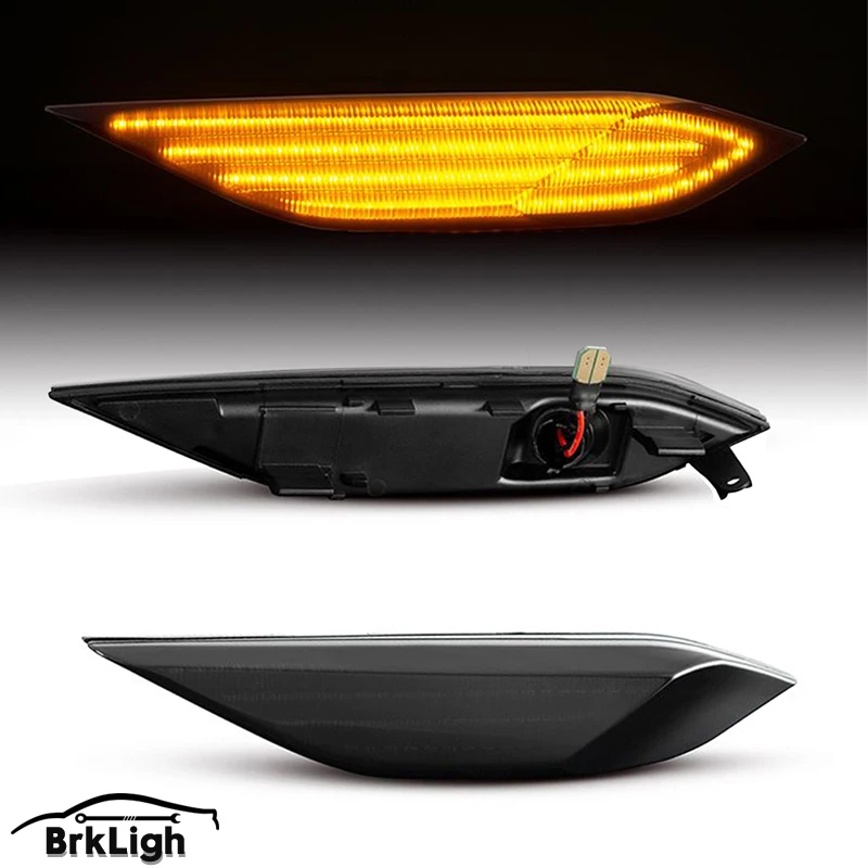 

2Pcs Dynamic LED Side Marker Light Arrow Turn Signal Blinker Indicator Lamps For Porsche Cayenne 958 92A 2011-2014 # 95863107200