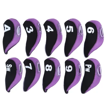 10PCS Neoprene Number Convenient Universal Soft Golf Putter Cover Iron Club Headcover Accessory During Outdoor Travel 1