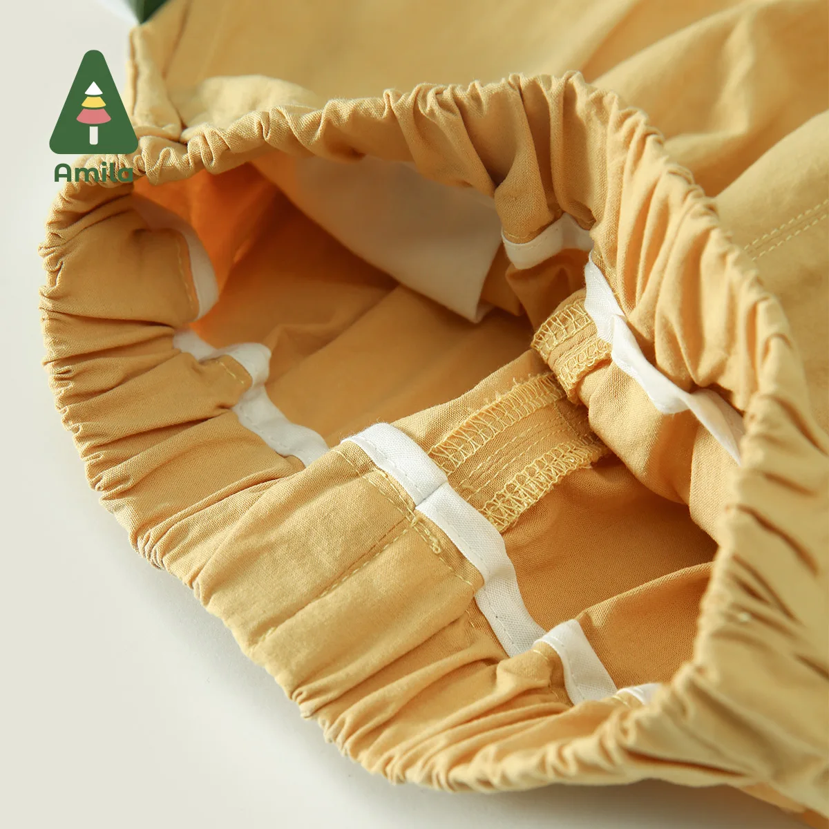 Amila Summer New Boys Bottom solid Color Cotton High Quality Lloose Comfortable Quarter Pants 0-6Y