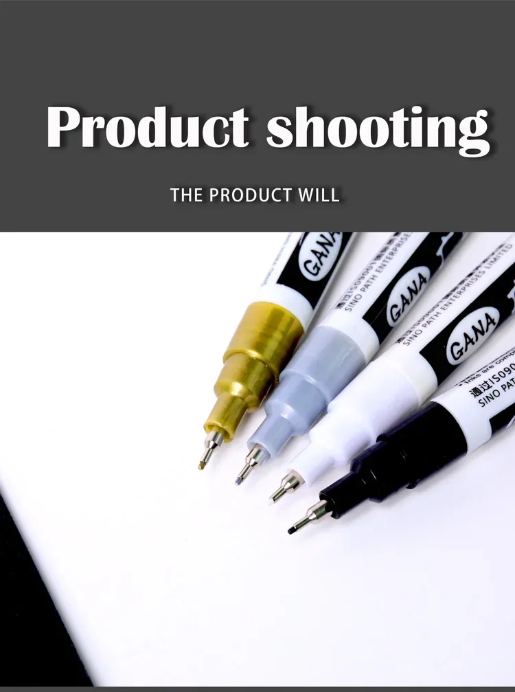 Oil Based White Black Permanent Paint Markers Pens 0.7mm Extra Fine Waterproof image 10