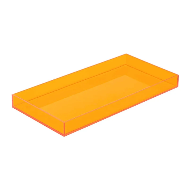 Acrylic Bathroom Tray for Countertop Handmade Perfume Jewelry Makeup Vanity Tray For Counter Toilet Tank Top Household Bedside 4