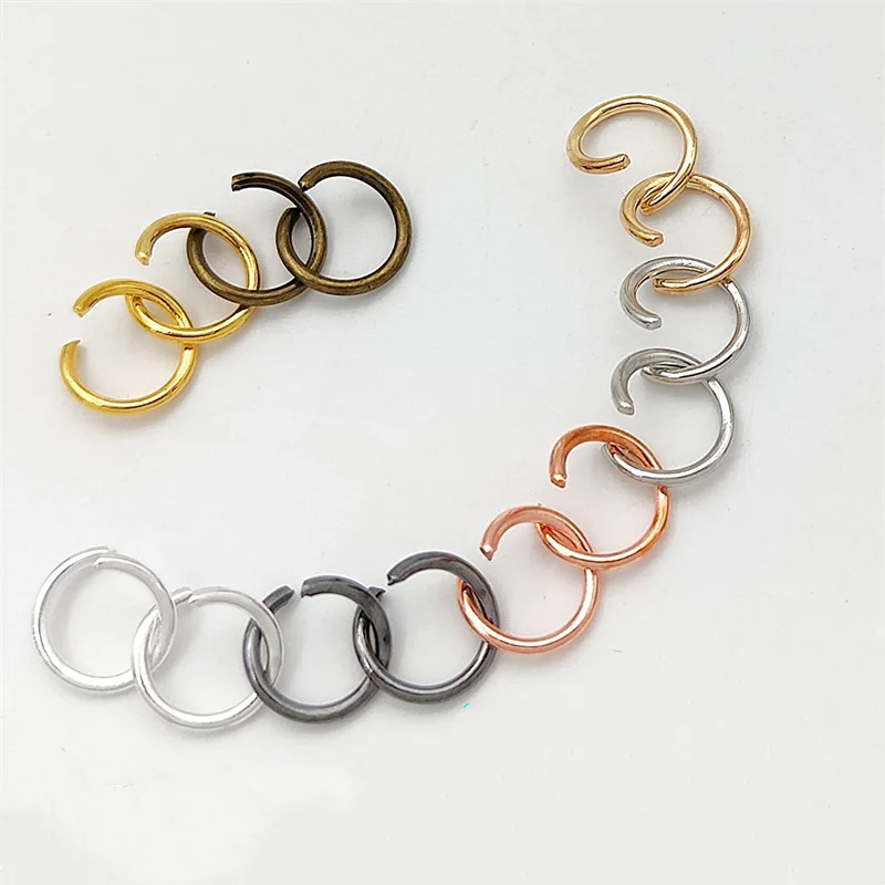 

200pcs Open Jump Ring Connectors Charms Bailes for Bracelet Necklace Earring Jewelry Making Accessories Craft Supplies Wholesale