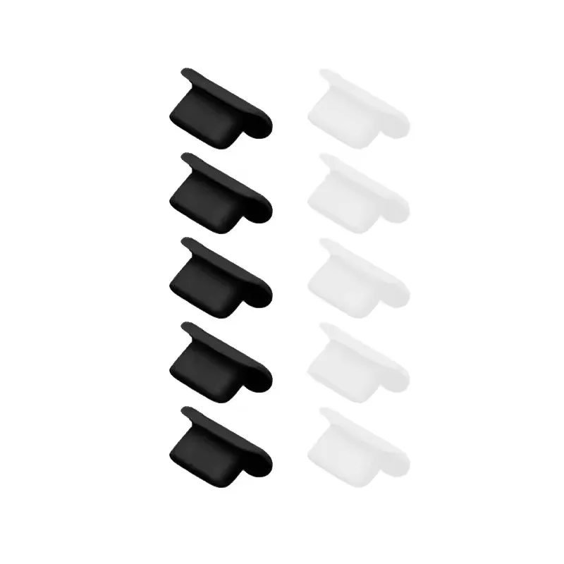 Silicone Dustproof Plugs for Lightning Charging Port - Soft Rubber Cover Caps