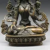 China collect exquisite Tibet Brass Tibetan Buddhism Statue ---- White tara 6