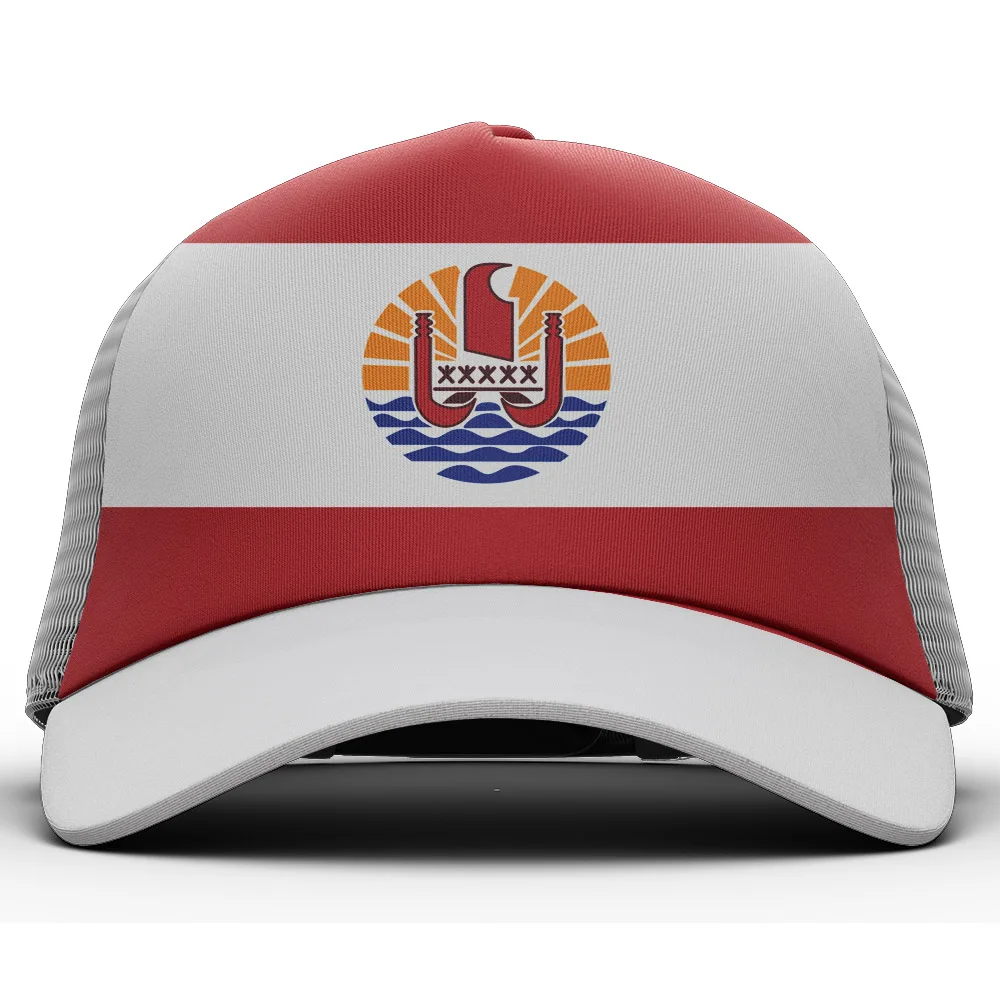 

Polynesia French Baseball Caps Custom Name Polynesian Team Logo Pf Mesh Hats Pyf Country Travel Dutch Nation Totem Flag Headgear