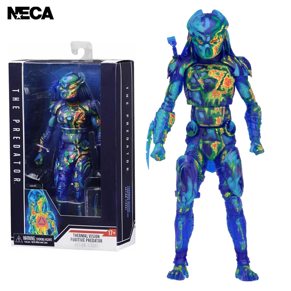 

Фигурки-модели хищников NECA Predator 2018 с термовидением, 18 см, детская игрушка, подарки, коллекционные игрушки