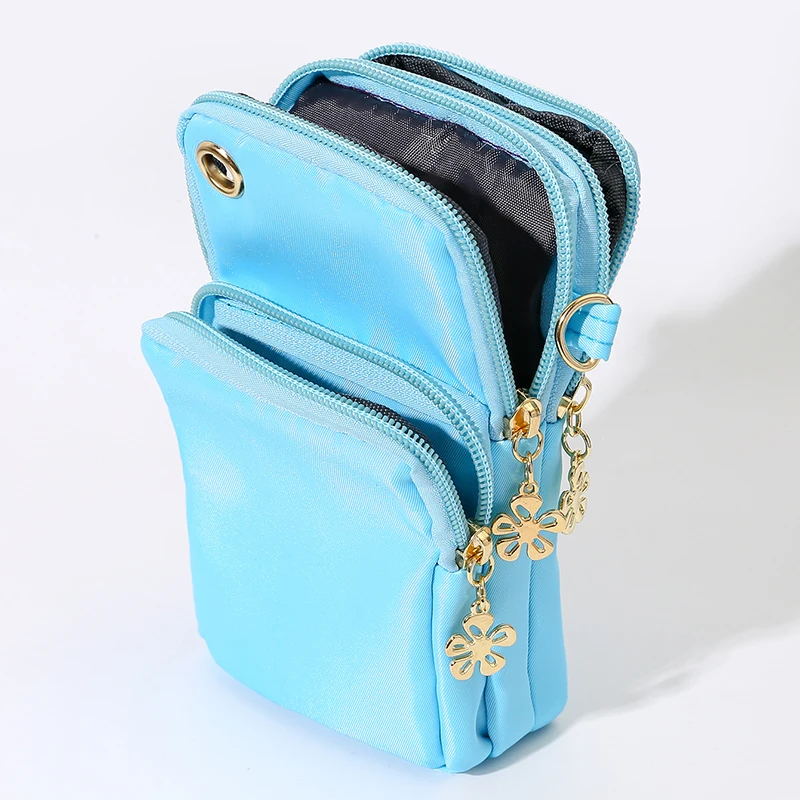 4 Colors Cell Phone Bags Men Women Outdoor Lightweight Wristlet Butterfly Pattern Crossbody Bag Party Gift