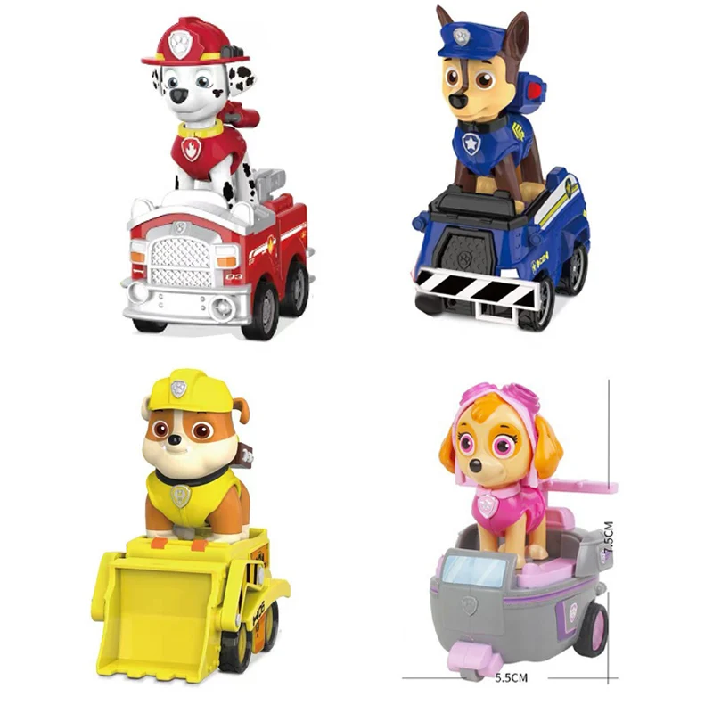 Paw Patrol Belt Tower Rebound Car Gashapontoy Chase Ruby Marshall Skye Action Figures Assemblaggio Di Blocchi Per Bambini Giocattolo Di Natale
