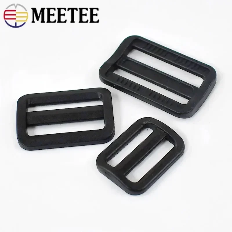 10-100Pcs 20-50mm 검은 플라스틱 슬라이더 트라이 글라이드 배낭 스트랩에 대 한 버클을 조정 웨 빙 벨트 버클 DIY 수하물 액세서리