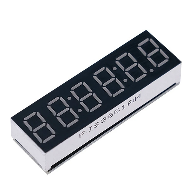 2Pcs 0.36 Inch 6-Bit Clock LED Digital Electronic Clock W Second Display Module Power Off Memory Brightness-D