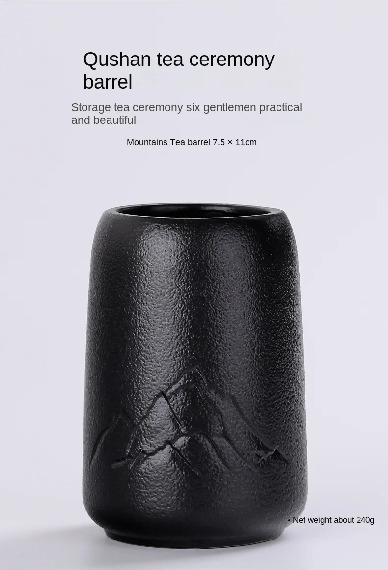 Description Picture 6 of itemTea Ceremony Six Gentlemen Set Kung Fu Tea Set Accessories Ebony Encyclopedia Tea Making Tools Tea Clip Spoon Tea Art Accessorie