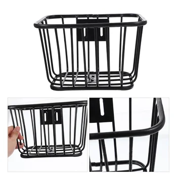 Bicycle Iron Basket Kids Bike Front Container Cycling Electric Small Child Children for Bicycles Fittings Student Scooter