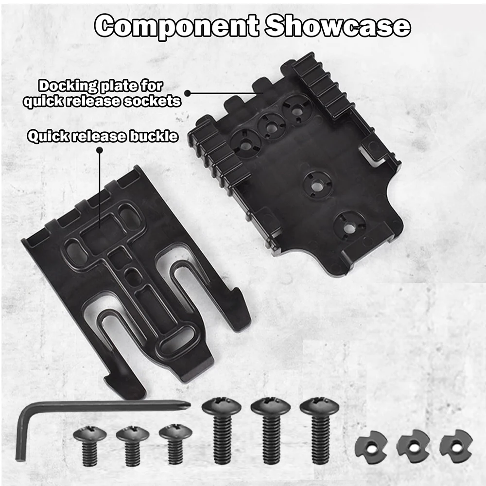 Tactical Quick Locking Gun Holster Platform for Universal Pistols