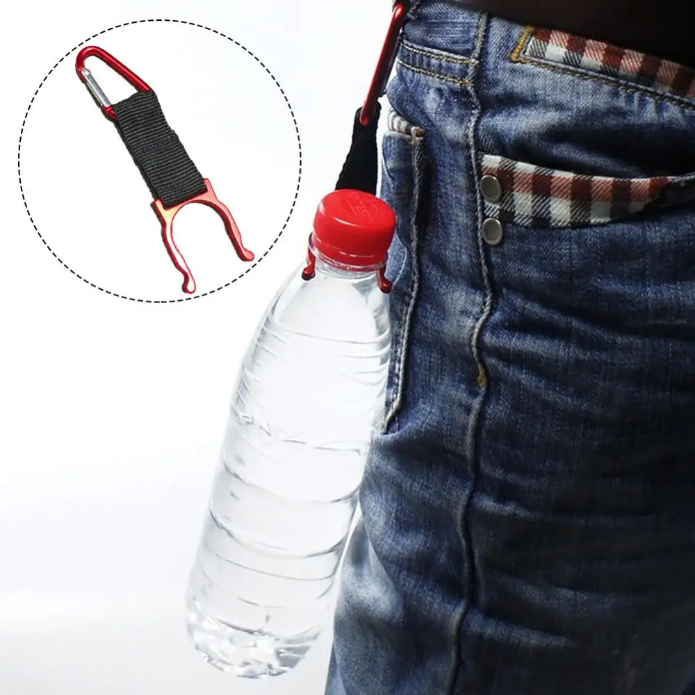 Silicone Ring Water Bottle Buckle Carabiner Clip Beverage Bottle Holder  Hook Travel Fishing Outdoor Camping Hiking Color Random - AliExpress