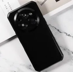 Enhanced Soft TPU Silicone Phone Case with Back Finger Ring and Bracket Stand for Oukitel WP39 (Black TPU Case)