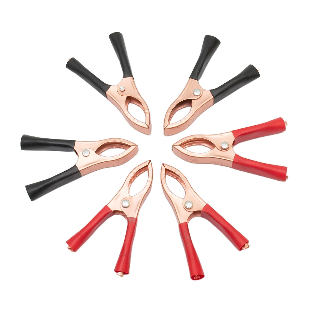 Alligator Clips 2/10/20pcs 30A 70mm Car Alligator Clips Connector Battery Test Lead Clips Insulated Alligator Clamp Connector