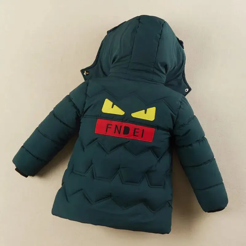 Baby Children Coats Winter Thick Jackets For Boys Warm Plush Thicken Outerwear For Girls Fur Hooded Jacket Kids Clothes Snowsuit