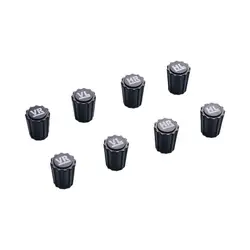 8 - Pack Dustproof Tire Valve Stem Covers with VR VL HR HL Designs - Durable ABS Plastic Car Accessories (8pcs)