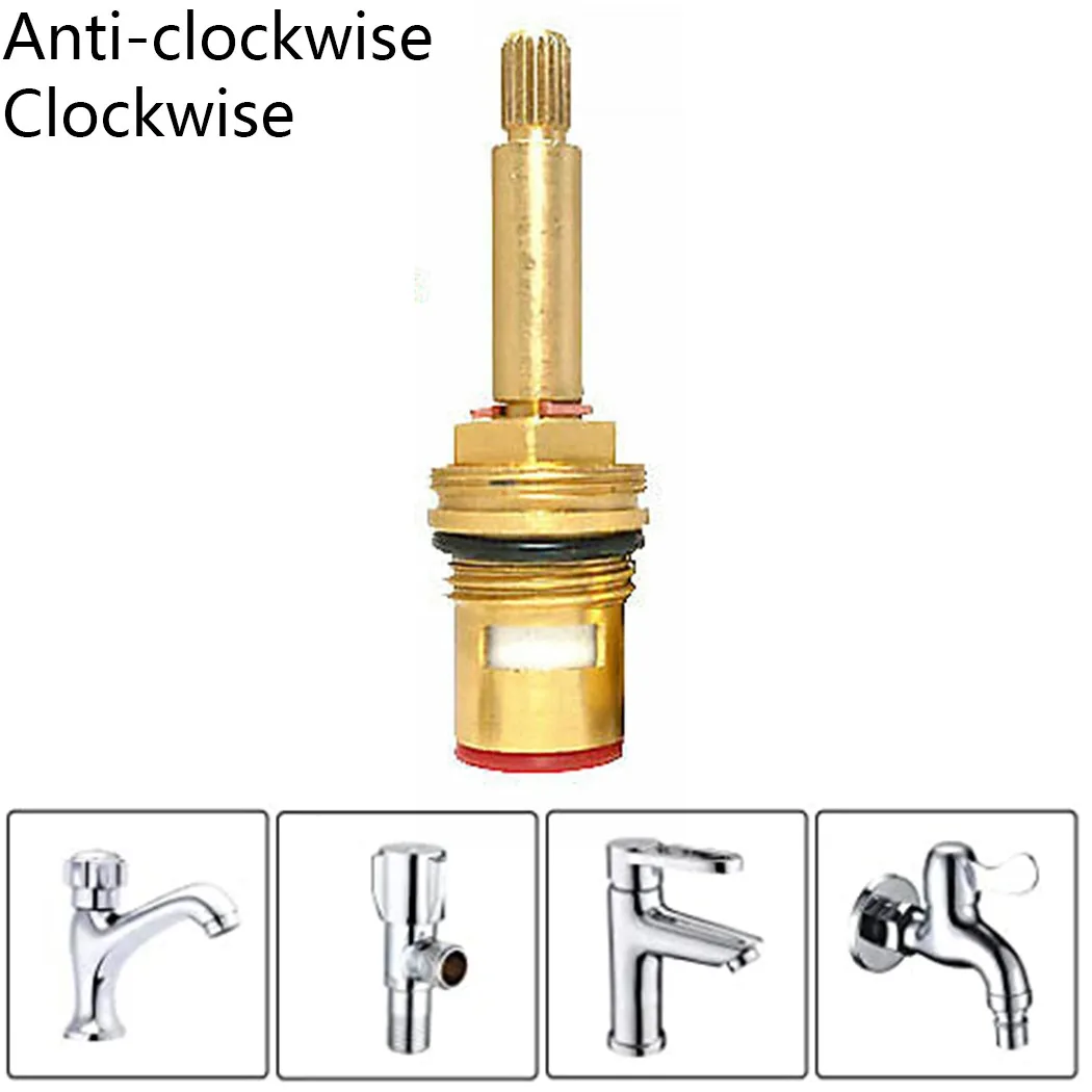 1pc Shower Bath Tap Valve Extension Rod Hot Water Valve Core Cartridge Quarter Turn Flow Long Tall Stem Insert 20 1/2