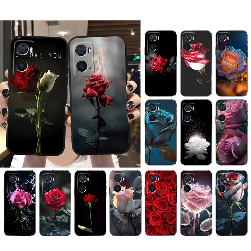 

Roses Flower Rose Phone Case for OPPO A77 A57 A57S A78 A96 A91 A54 A74 A94 A73 A52 A53A53S A15 A16 A17 Funda
