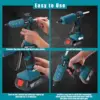 Cordless Glue Gun for Bosch 18V Battery GBA/GBA ProCORE Hot Glue Gun Full Size 11mm Stick for DIY Crafting Christmas(NO BATTERY) 6