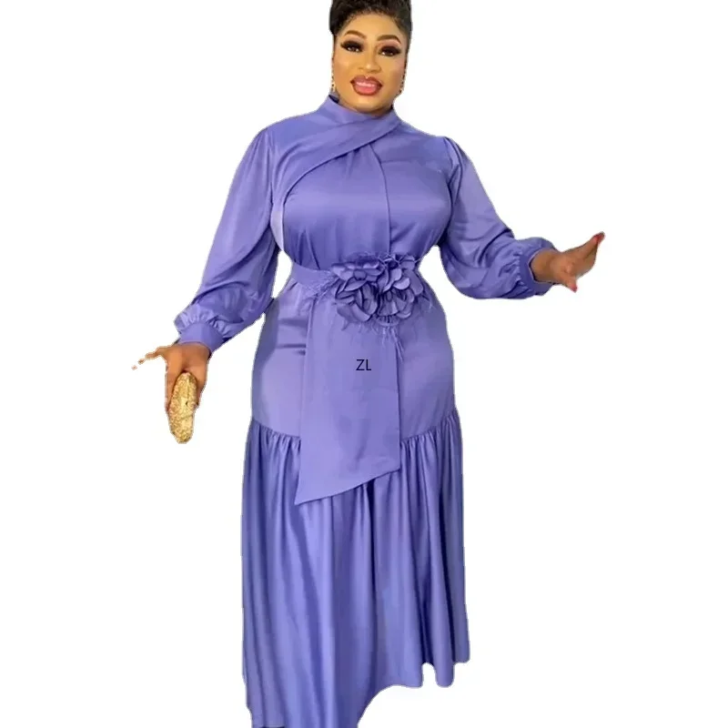 

Elegant African Dresses For Women Dashiki Spring Autumn Maxi Dress Ladies Traditional African Clothing Fairy Long Dress