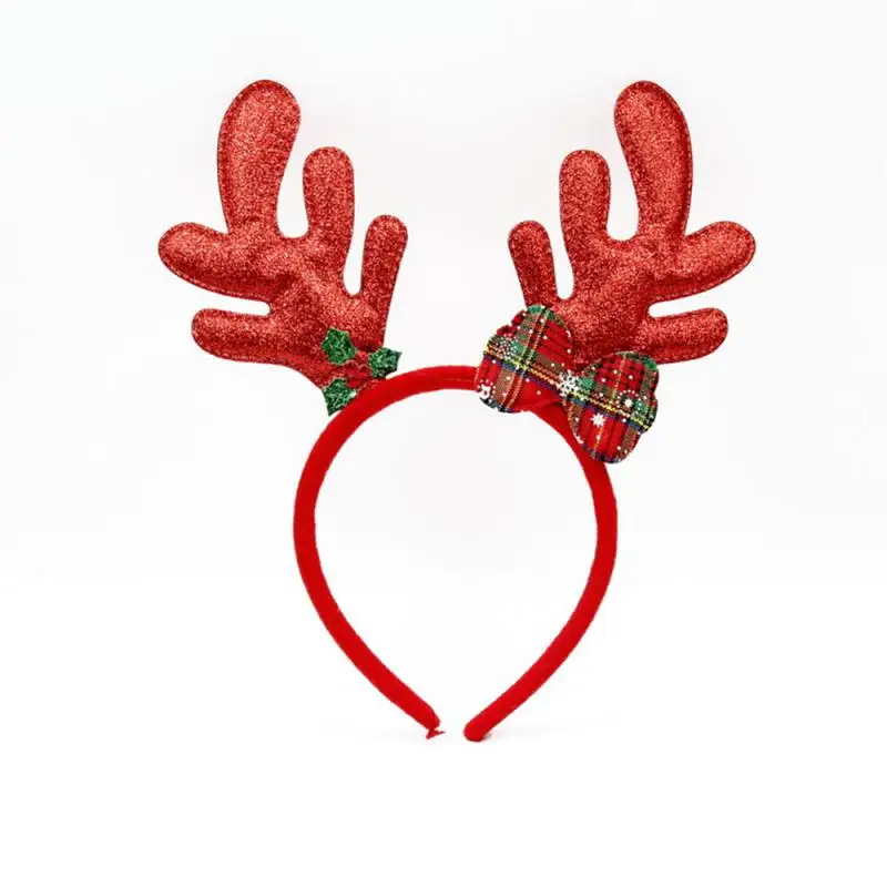 Christmas Decorative Headband Buckle Antlers Snowman Head Buckle Hoop Christmas Party Decorations Adult Childrens Headband
