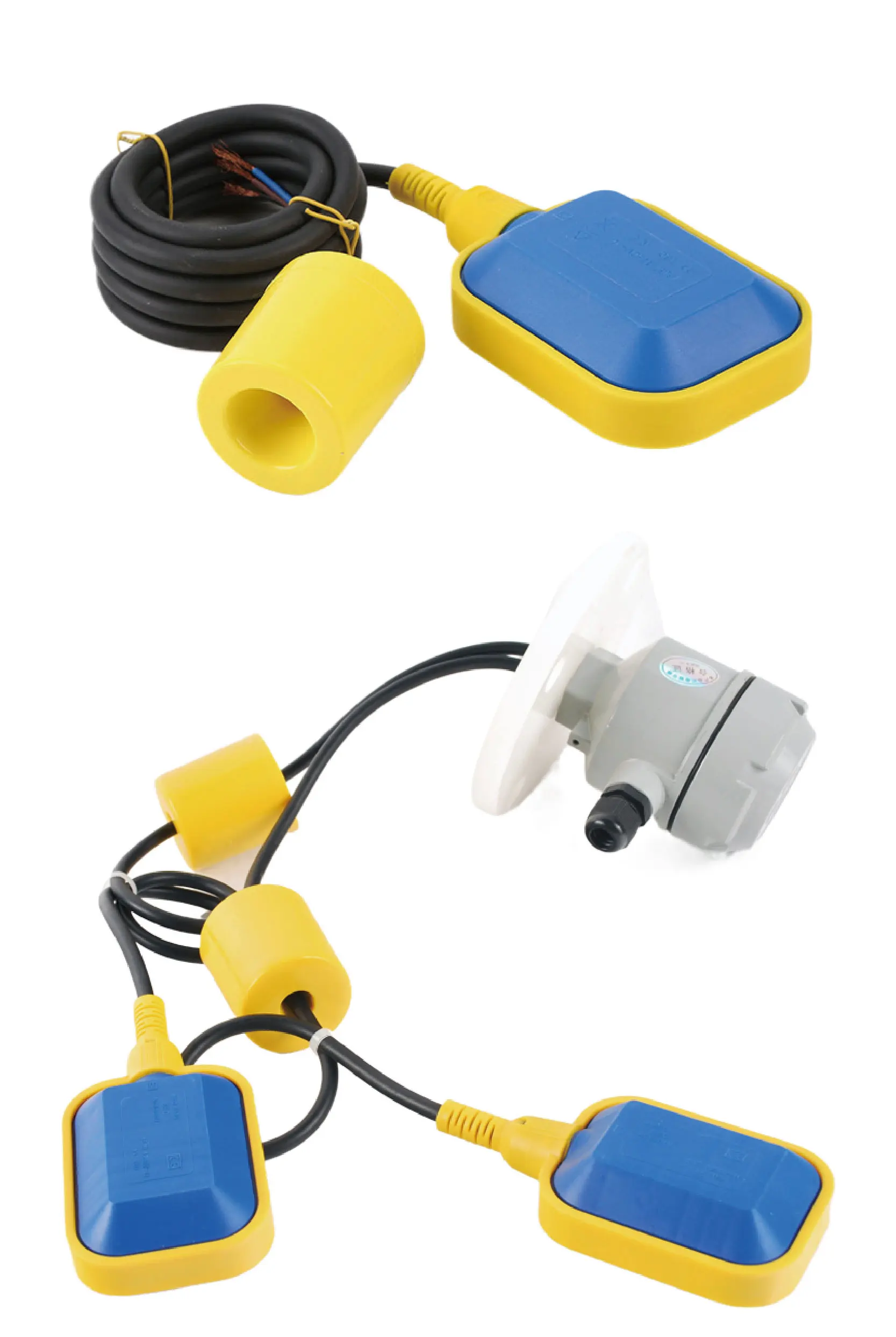 PP Cable Float Switch 2-6m IP65 Waterproof Liquid Level Controller 1650W Single