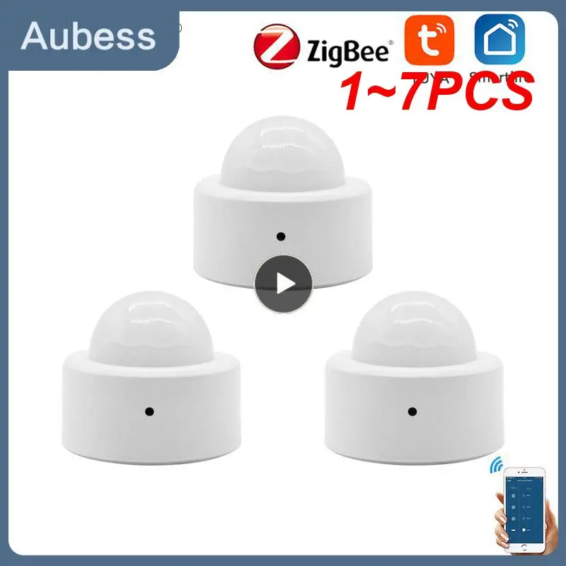 

1~7PCS Tenky Tuya Zigbee Presence Sensor Human Body Sensor Body Movement Mini PIR Motion Sensor Smart Home Automation
