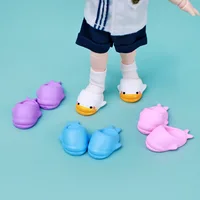 Colorful OB11 Doll Duck Shoes Animal Fish Lovely Doll Accessories Rubber Toy 1/12 Doll Shark Shoes Birthday Gift 1