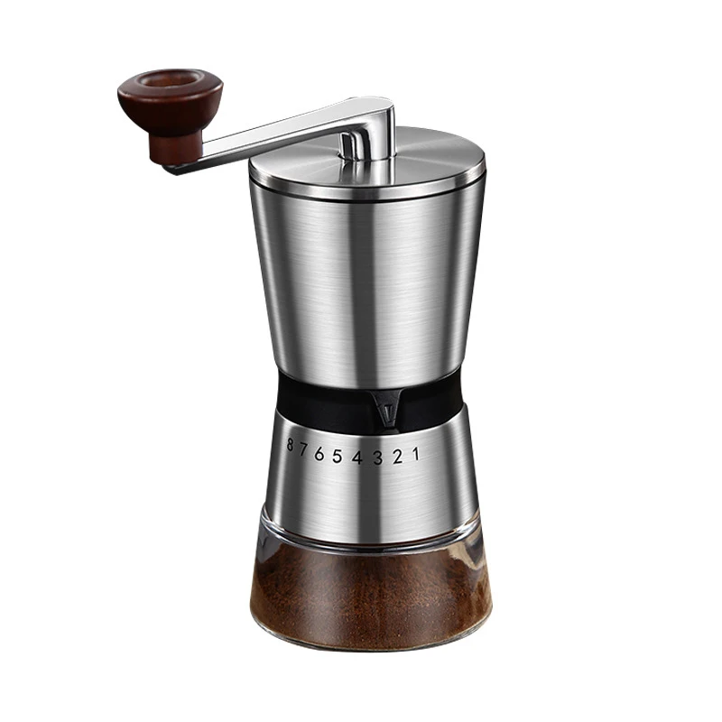 

Manual Coffee Grinder Home Portable hand Coffee Mill with Ceramic Burrs 6/8 Adjustable Settings portable Hand Crank Tools