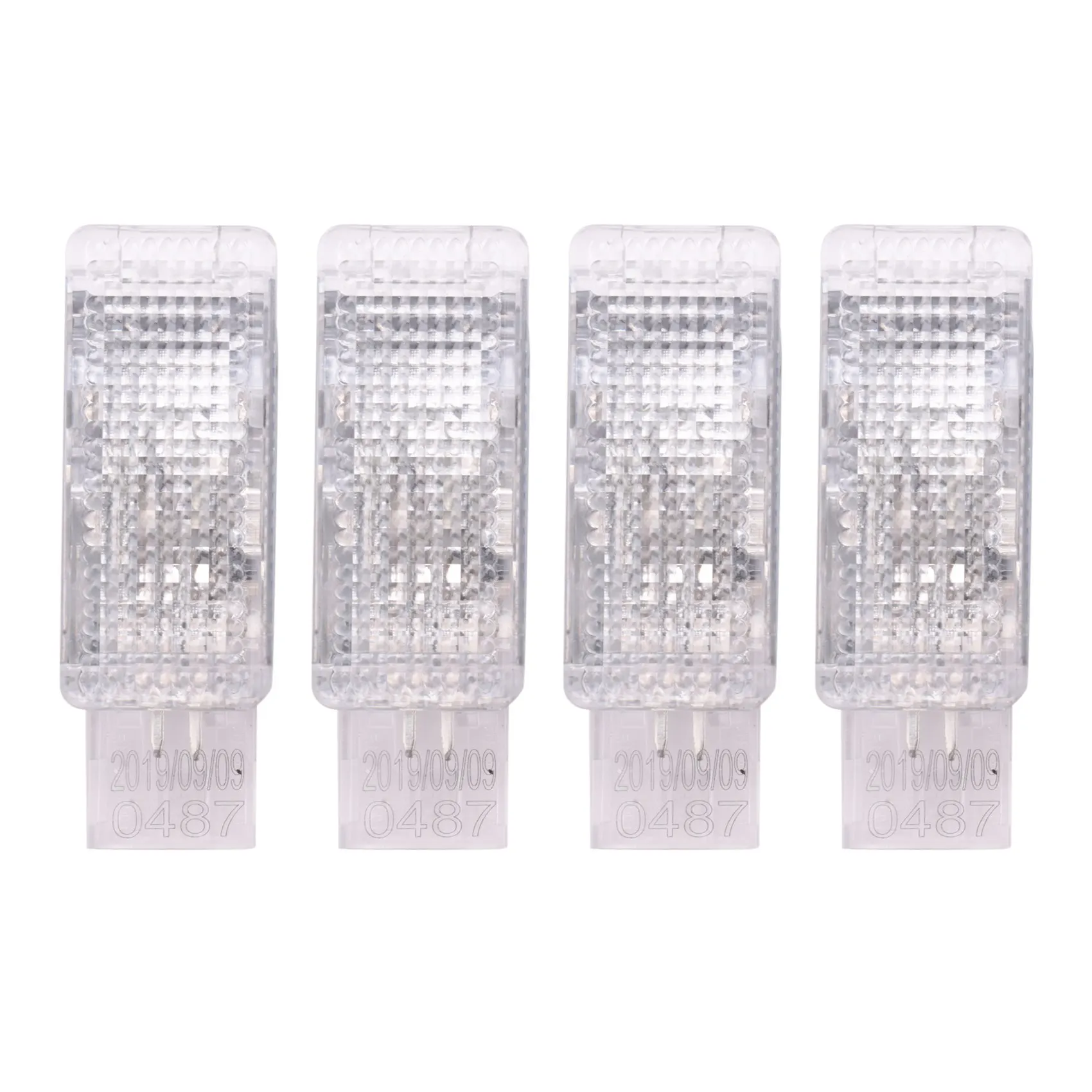 

4 Pcs Car Interior Halogen FootWell Light Glove Box Trunk Lamp for Passat B6 Jetta Golf 6 MK6 MK7 Tiguan 7L0947415