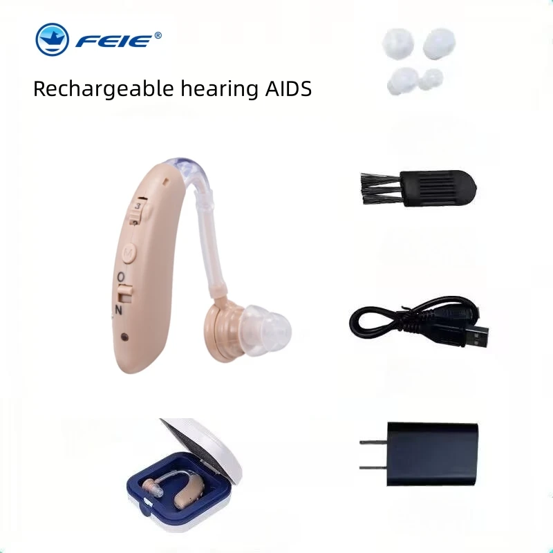 

S-25A Bluetooth Song Hearing Aid Charging Voice Loudspeaker Elderly Deaf Micro BTE Stealth Amplifier TV Game Call For Young