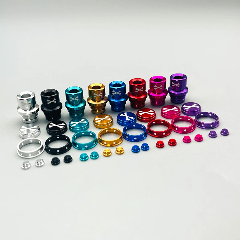 알루미늄 버튼 팁 세트, 미션 XV, 909, 본 스타일, 도구 액세서리, DotAIO v1, v2, Mini, Lite MOD, BoRo AIO